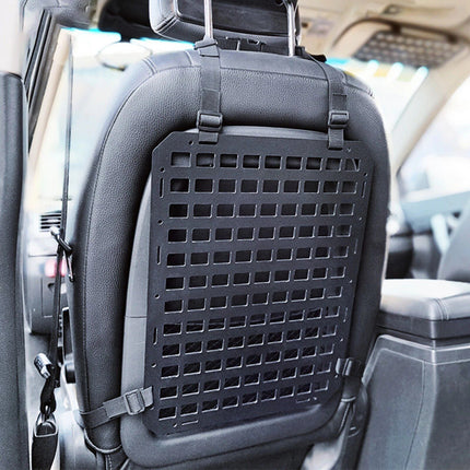 Compact Tactical MOLLE Vehicle Panel - Seat Back Gear Organizer for Car and Truck - Wnkrs