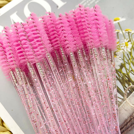 Brosses à cils jetables en cristal