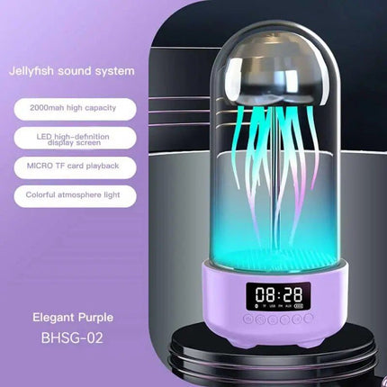 Mini Jellyfish Bluetooth Speaker with Colorful Lamp and Octopus Audio - Wnkrs