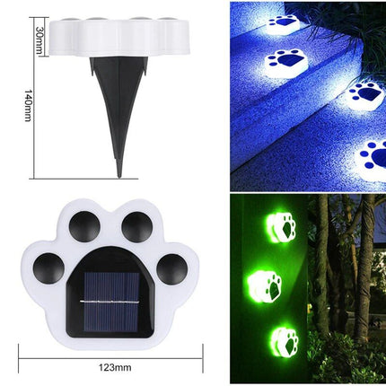 Solar Bear Paw LED Ground Lights - Wnkrs