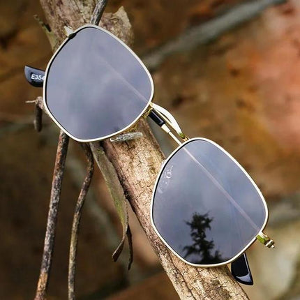 Hexagon Polarized Vintage Sunglasses for Men & Women