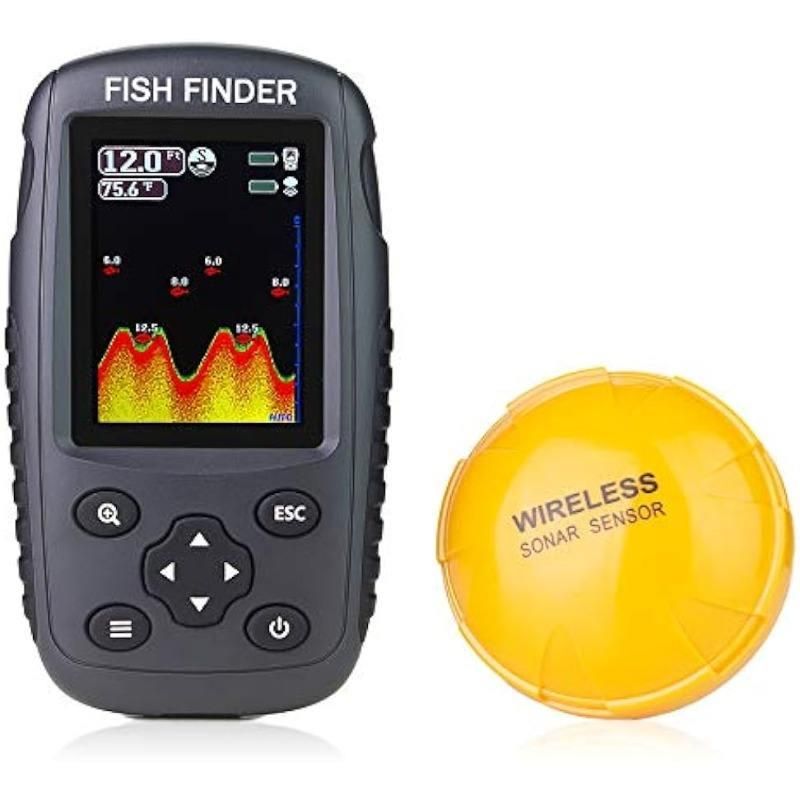 Portable Rechargeable Wireless Fish Finder with Sonar Sensor