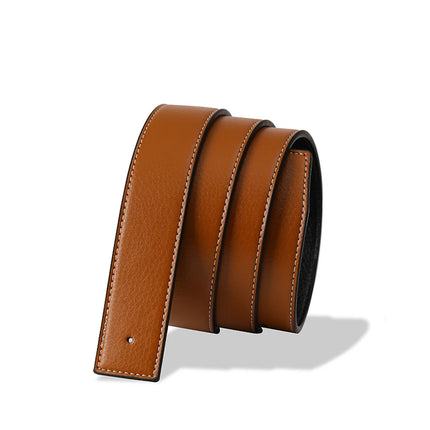 Ceinture de luxe en cuir véritable pour homme