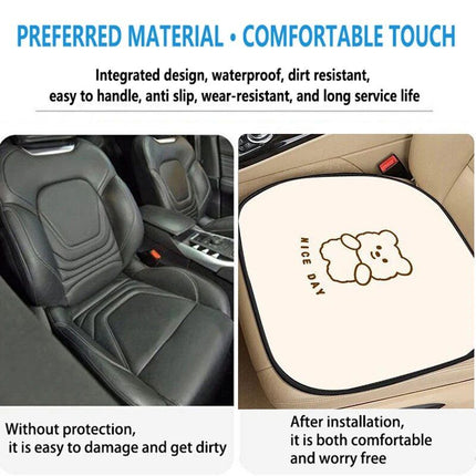 Cartoon Bear "NICE DAY" Car Seat Cushions - Wnkrs