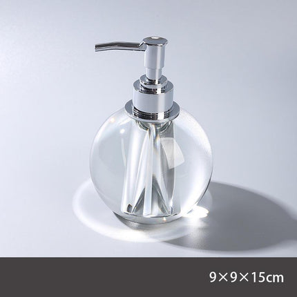 Ensemble d'accessoires de salle de bain luxueux en cristal nordique