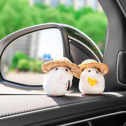 Cute Hamster Dashboard Doll Decoration - Wnkrs