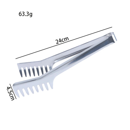 Pinzas para espaguetis y fideos de acero inoxidable de 24 cm