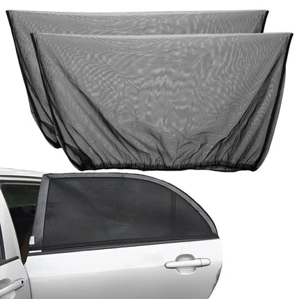 Universal Car Side Window Sunshade Curtains – Mesh Net Sunblocker with Privacy Protection