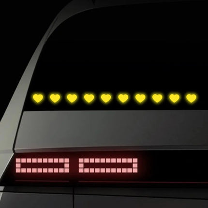 Reflective Heart-Shaped Safety Stickers for Vehicles - Wnkrs