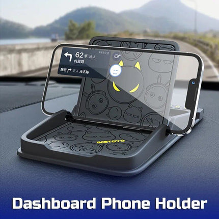 Universal 3-in-1 Car Dashboard Silicone Phone Holder with Anti-Slip GPS Mat - Wnkrs