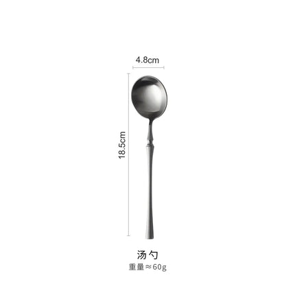 Ensemble de couverts occidentaux en acier inoxydable