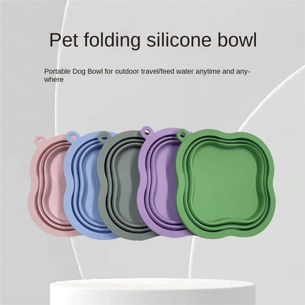 Portable 500ML Silicone Pet Bowl - Wnkrs