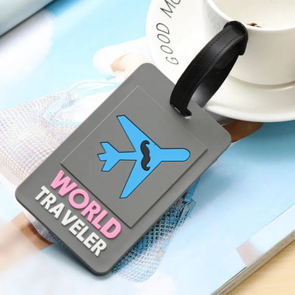 Cute PVC Plane Letters Luggage Tags