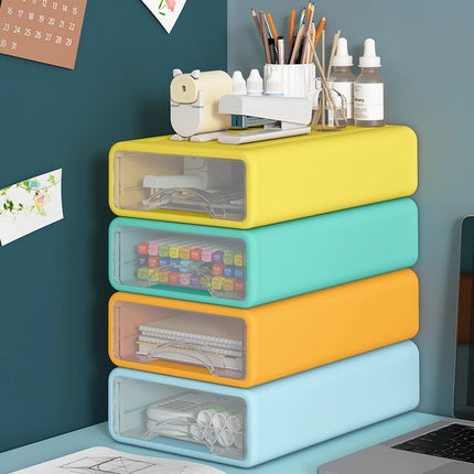 Porte-stylo et organiseur de bureau de style tiroir multicouche