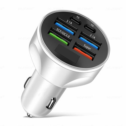 Adaptateur de chargeur de voiture rapide 6 en 1