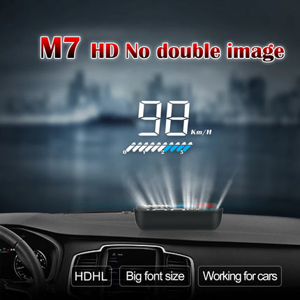 Affichage tête haute M7 GPS OBD2 HUD