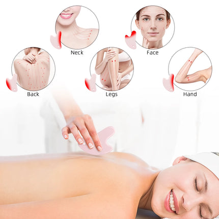 Masseur facial Gua Sha en céramique