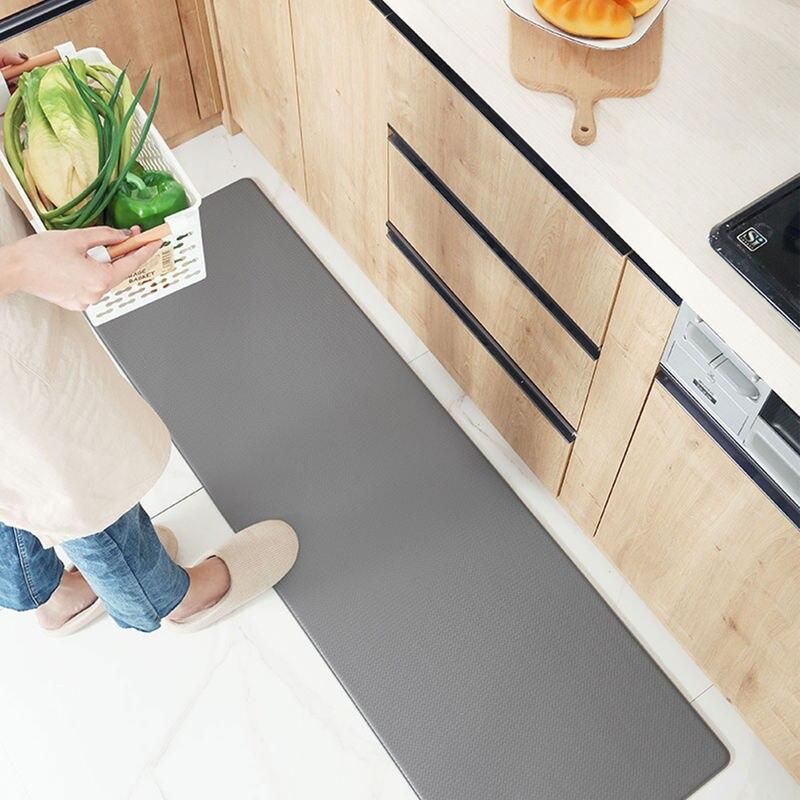 Gray Waterproof Anti-Fatigue Kitchen Mats