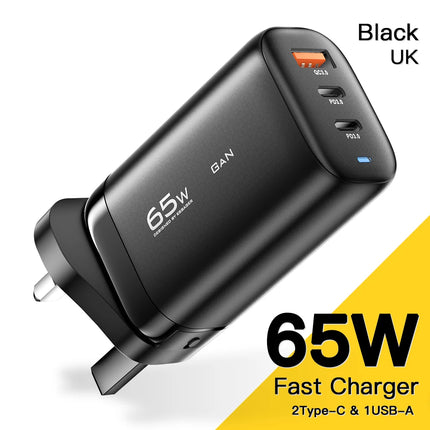 Cargador rápido USB-C GaN de 65 W