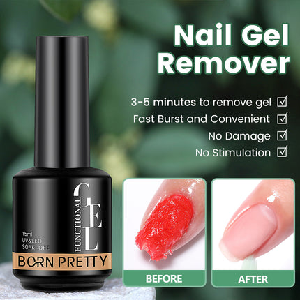 Dissolvant rapide pour vernis à ongles gel Magic Fast Remover - Nettoyant pour vernis à gel UV 15 ml