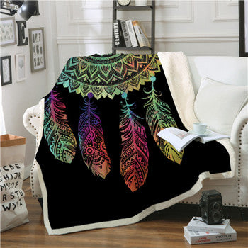 Square Blanket Thick Plush Digital Printing - Wnkrs