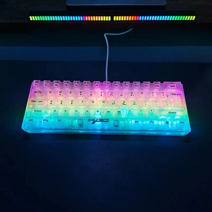 Teclado para juegos con cable RGB compacto al 60 %