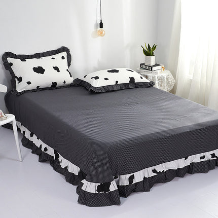 Pure Cotton Edge Rounded Ab Version Bed Sheet Pillowcase - Wnkrs