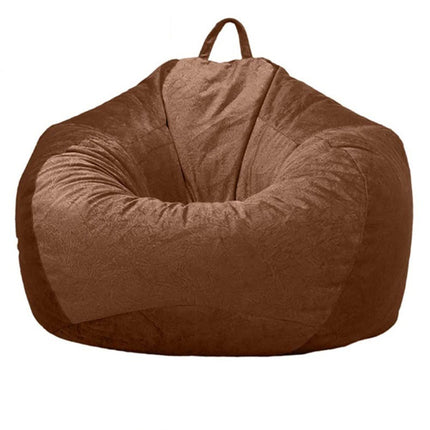 Lazy Sofa Bean Bag Cloth Cover Tatami Short Velvet No Filler Home Toy Storage - Wnkrs