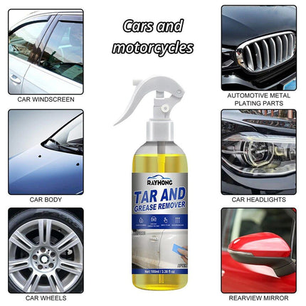 Car Oil, Tar, & Grease Remover Spray - 100ml Solvent-Based Formula - Wnkrs