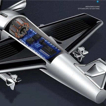 Solar-Powered Rotating Aircraft Car Air Freshener & Ornament - Wnkrs