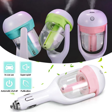 Mini humidificateur à vapeur et diffuseur d'arômes compact pour voiture