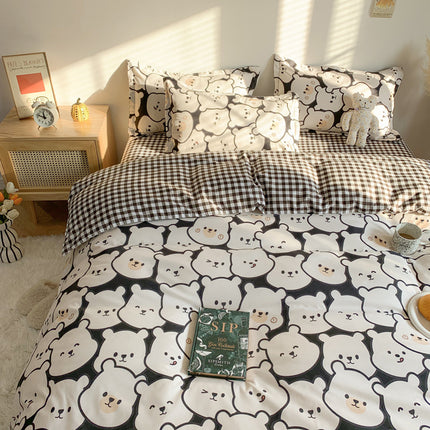 Four Piece Set Of Cute Cartoon Bed Sheets - Wnkrs