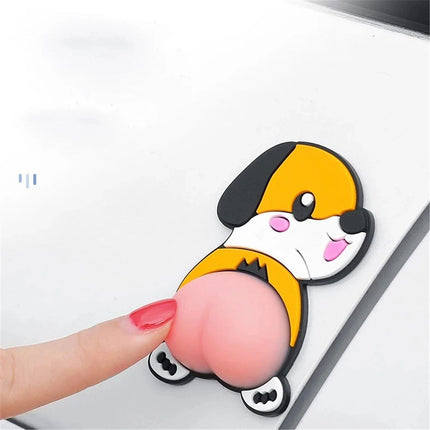 3D Cartoon PVC Anti-collision Stickers for Cars, Phones, and Home Decor - Wnkrs