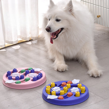 Jouet puzzle interactif pour chien et bol à alimentation lente