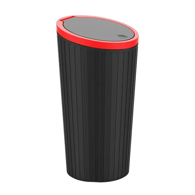 Compact Car Trash Can with Click-Open Cover - Wnkrs