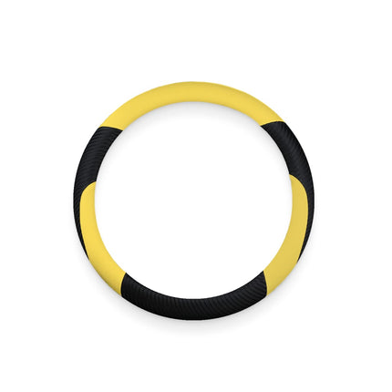 Yellow & Black Soft Steering Wheel Wrap - Wnkrs