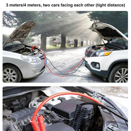 Heavy Duty Jumper Cables - Quick Connect Battery Booster Jump Leads for Cars, Vans, and Trucks - Wnkrs