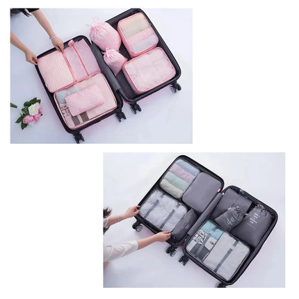 7-Piece Travel Organizer Set - Packing Cubes for Luggage and Clothes