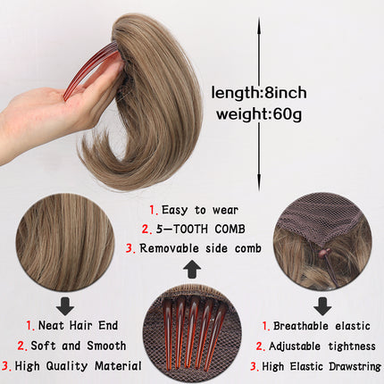 Postiche chignon en cheveux synthétiques