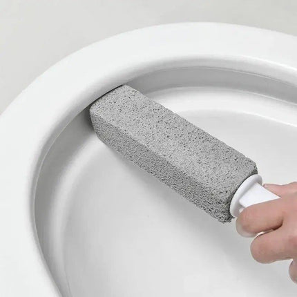 Brosse de nettoyage de toilettes en pierre ponce écologique - Éliminateur de taches et de calcaire