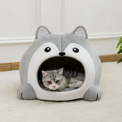 Cozy Plush Cat Bed & Lounger