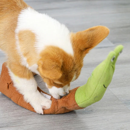 Tapis à renifler interactif en peluche pour chiens