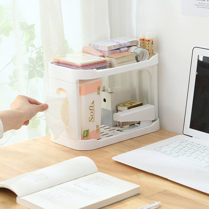 Étagère de rangement de bureau à double couche pour salle de bain et cuisine