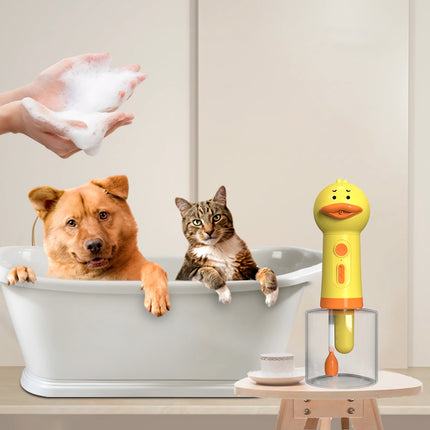 Distributeur automatique de savon mousse pour animaux de compagnie Yellow Duck