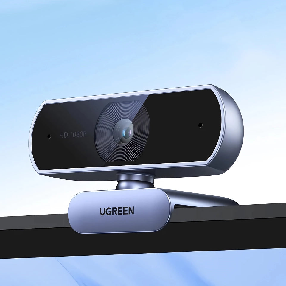 USB Webcam 1080P HD with Dual Microphones for Laptop and Computer