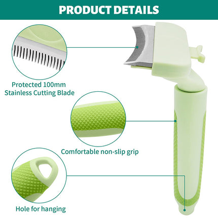 Brosse de toilettage ergonomique pour animaux de compagnie