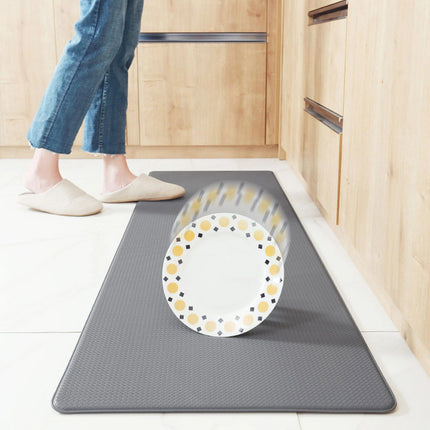 Gray Waterproof Anti-Fatigue Kitchen Mats - Wnkrs