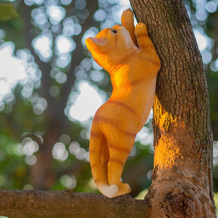 Adorable pendentif en résine en forme de chat pour la décoration du jardin et de la maison