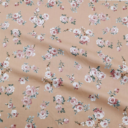 Pastoral Small Rose Berry Cotton Twill Cloth Bedding Goods Home Clothes Dress Fabric - Wnkrs