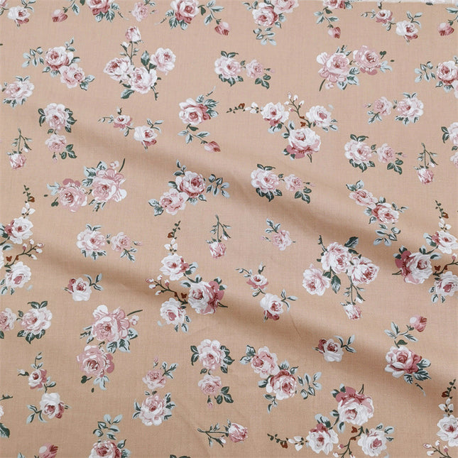 Pastoral Small Rose Berry Cotton Twill Cloth Bedding Goods Home Clothes Dress Fabric - Wnkrs